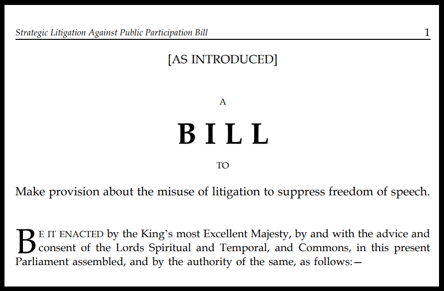 A Missed Opportunity: The July General Election leaves the UK Government’s commitment to stamping out SLAPPs unrealised.